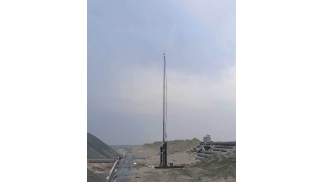 光束升降式（移動）避雷針15米