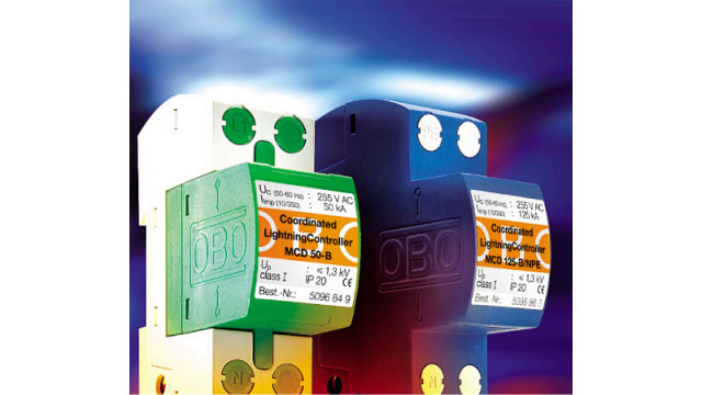 德國OBO低保護水平，間隙型防雷器【光束防雷】